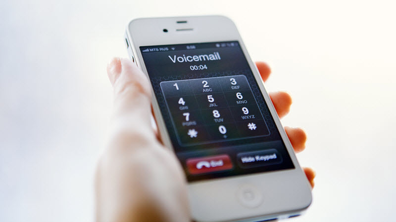 Voicemail on a cellphone